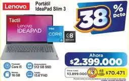 Alkomprar Lenovo portátil ideapad slim 3 oferta