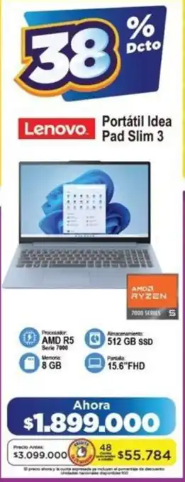 Alkomprar Lenovo portátil idea pad slim 3 oferta