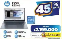 Alkomprar hp Portátil EG2502 oferta