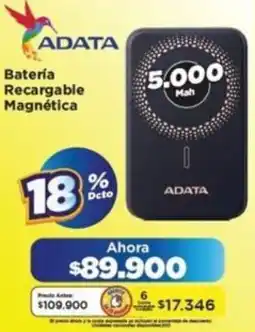 Alkomprar Adata batería recargable magnética oferta