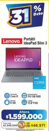 Alkomprar Lenovo portátil ideapad slim 3 oferta