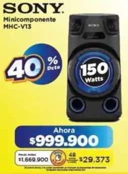 Alkomprar Sony minicomponente MHC-V13 oferta