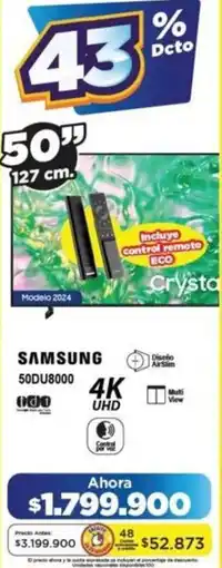 Alkomprar Samsung 50du8000 50" oferta