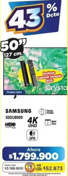 Alkomprar Samsung 50du8000 50" oferta