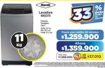 Alkomprar Haceb lavadora 9002376 oferta