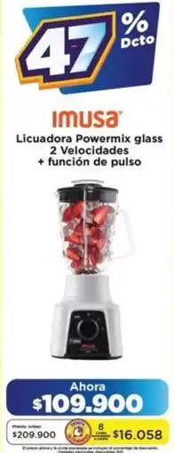 Alkomprar Imusa licuadora powermix glass oferta