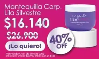 Alkomprar Mantequilla corp. lila silvestre oferta