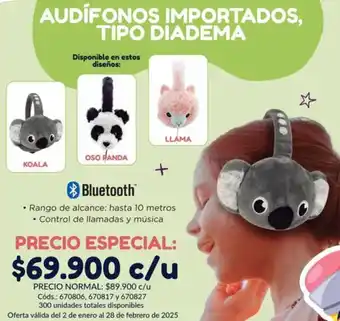 Panamericana Audifonos importados, tipo diadema oferta