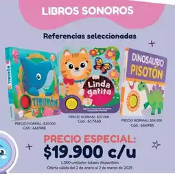 Panamericana Libros sonoros referencias seleccionadas oferta