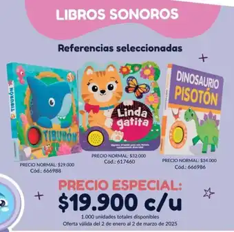 Panamericana Libros sonoros referencias seleccionadas oferta