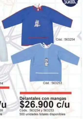 Panamericana Delantales con mangas oferta