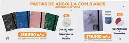 Panamericana Pastas de argolla con 3 aros oferta