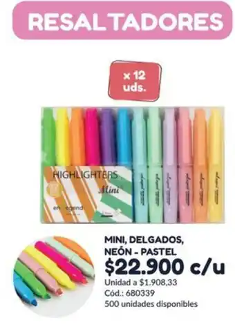 Panamericana Mini, delgados, neón - pastel oferta