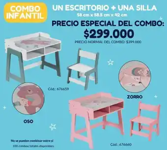 Panamericana Un escritorio + una silla oferta