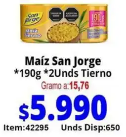 Mercamio Maíz san jorge oferta