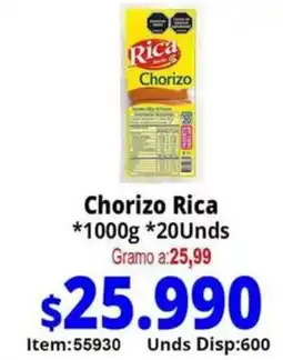 Mercamio Chorizo Rica oferta