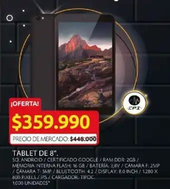 Ara Tablet de 8" oferta