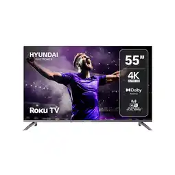 Alkomprar TV HYUNDAI 55 Pulgadas 139,7cm HYLED5027R4KM 4K-UHD LED Smart TV Roku oferta