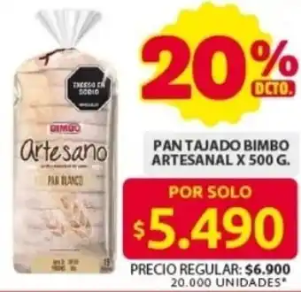 Ara Pan tajado bimbo artesanal oferta