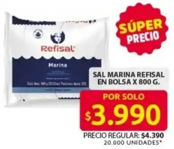 Ara Sal marina refisal en bolsa oferta