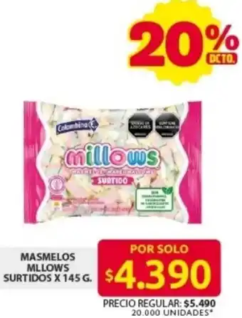 Ara Masmelos mllows surtidos oferta