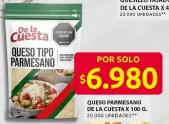 Ara Queso parmesano de la cuesta oferta