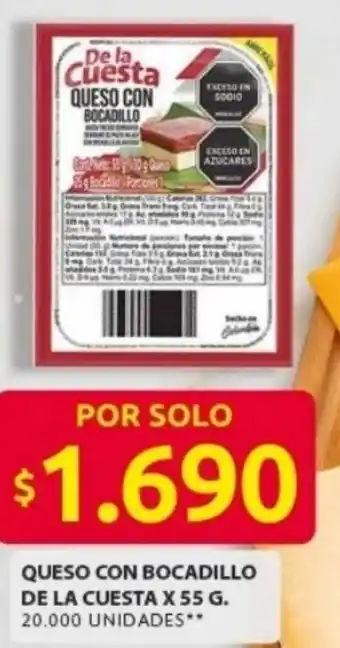 Ara Queso con bocadillo de la cuesta oferta