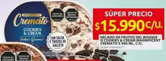 Ara Helado de frutos del bosque o cookies & cream magnificent cremato oferta
