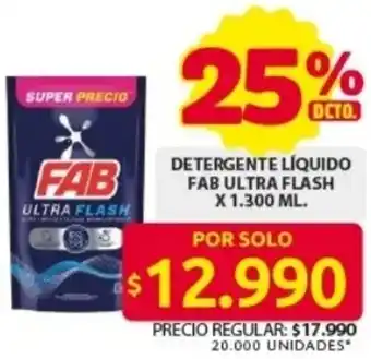 Ara Fab detergente líquido ultra flash oferta