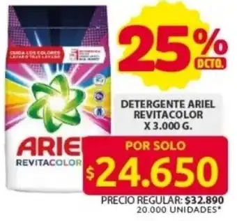 Ara Detergente ariel revitacolor oferta