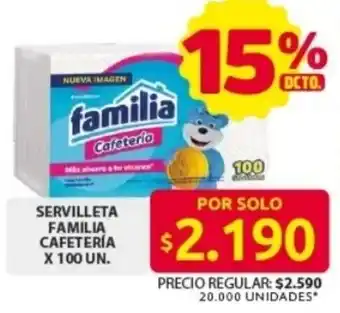 Ara Servilleta familia cafetería oferta