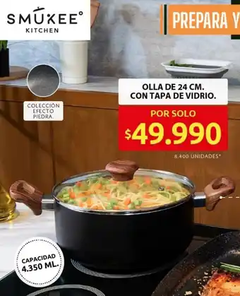 Ara Olla con tapa de vidrio oferta