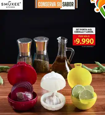 Ara Set porta ajo, cebolla y limón oferta