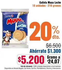 Alkosto Muuu leche galleta oferta