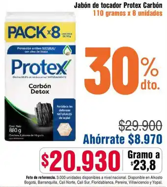 Alkosto Jabón de tocador protex carbón oferta