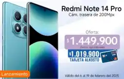 Alkosto Redmi note 14 pro oferta