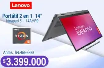 Alkosto Lenovo portátil 2 en 1 14" oferta