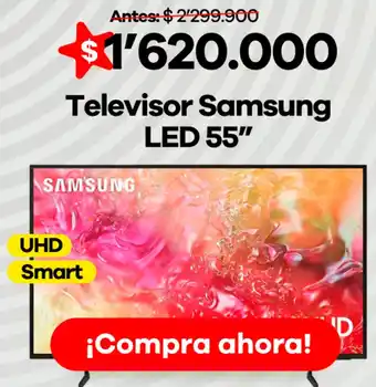 Éxito Samsung televisor led 55" oferta