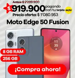 Éxito Moto edge 50 fusion oferta