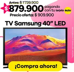 Éxito Samsung tv 40″ led oferta