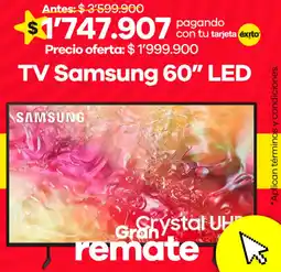 Éxito Samsung tv 60" led oferta