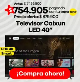 Éxito Caixun televisor LED 40" oferta