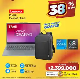 Alkomprar Lenovo IdeaPad Slim 3 oferta