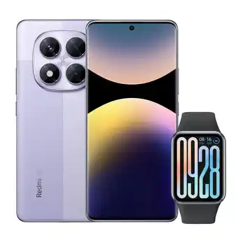 Alkomprar Celular REDMI Note 14 Pro 256GB 5G Morado + Reloj oferta