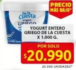 Ara Yogurt entero griego de la cuesta oferta
