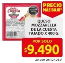 Ara De la cuesta queso mozzarella tajado oferta