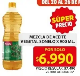 Ara Mezcla de aceite vegetal sonelo oferta