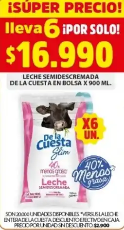 Ara Leche semidescremada de la cuesta en bolsa oferta