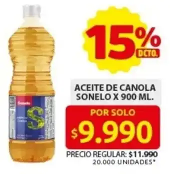 Ara Sonelo aceite de canola oferta