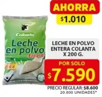 Ara Leche en polvo entera colanta oferta